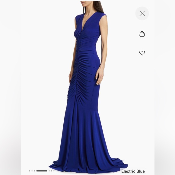 NORMA KAMALI Sleeveless Shirred Fishtail Gown - Picture 4 of 10